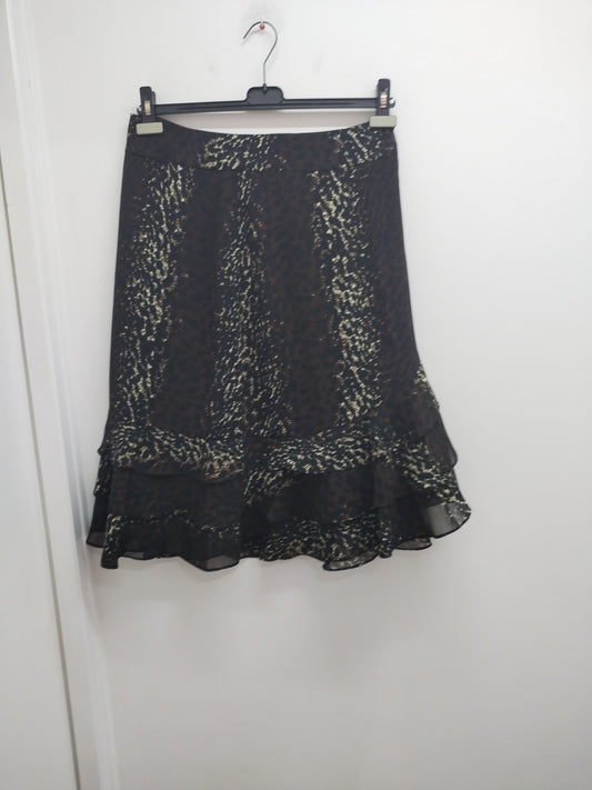 Jupe avec volants Emma Pernelle imprimé animal Taille 44