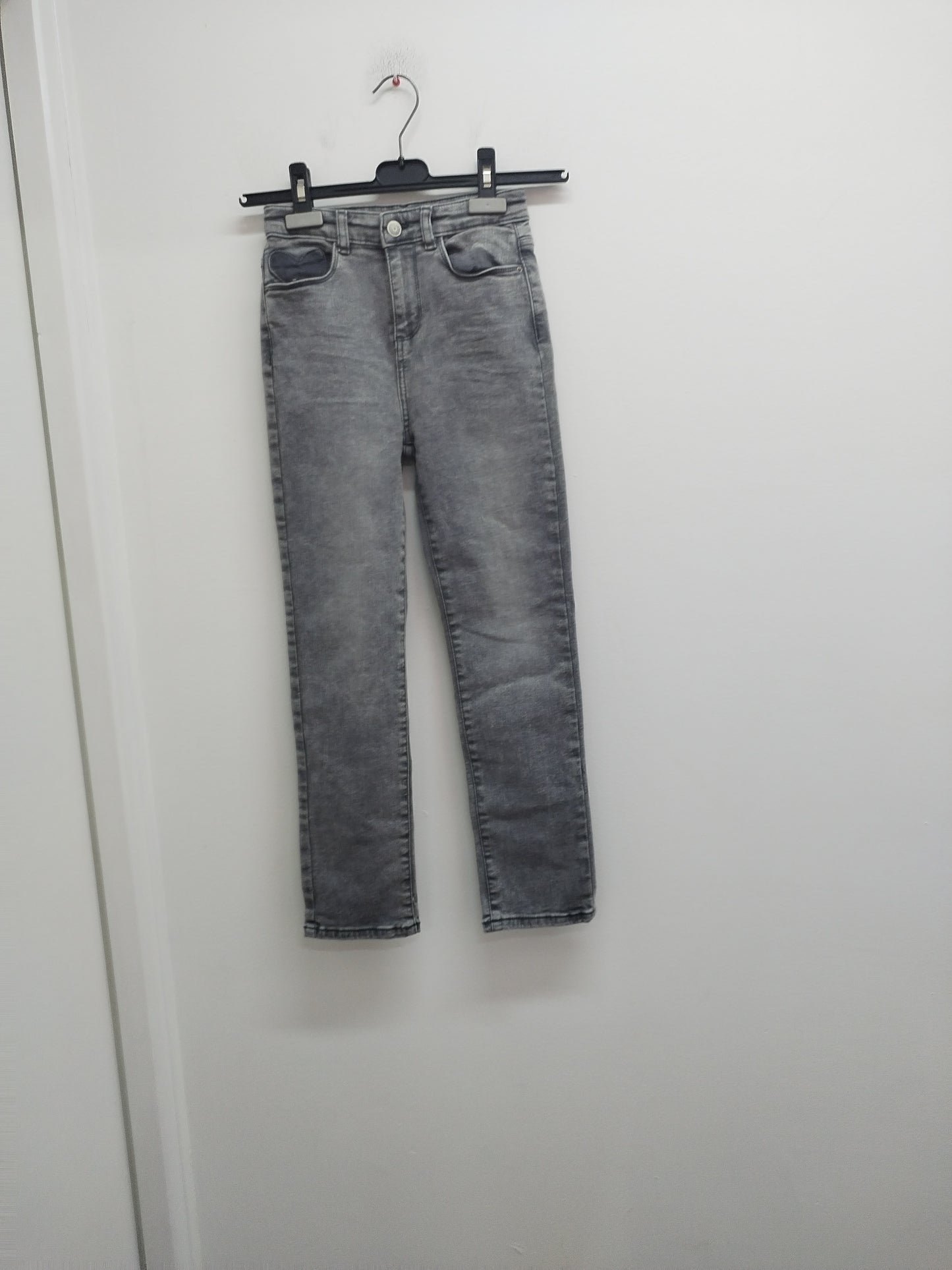 Jeans slim Vertbaudet gris délavé Taille 10 Ans