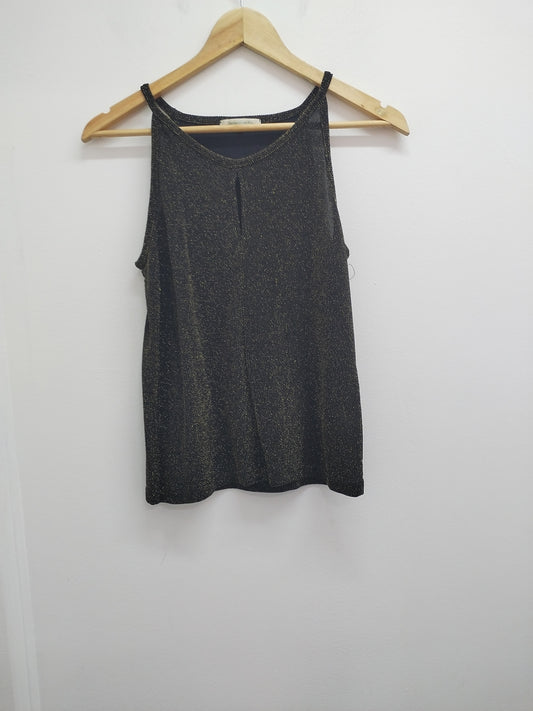 Débardeur Jacqueline Riu noir et doré Taille M