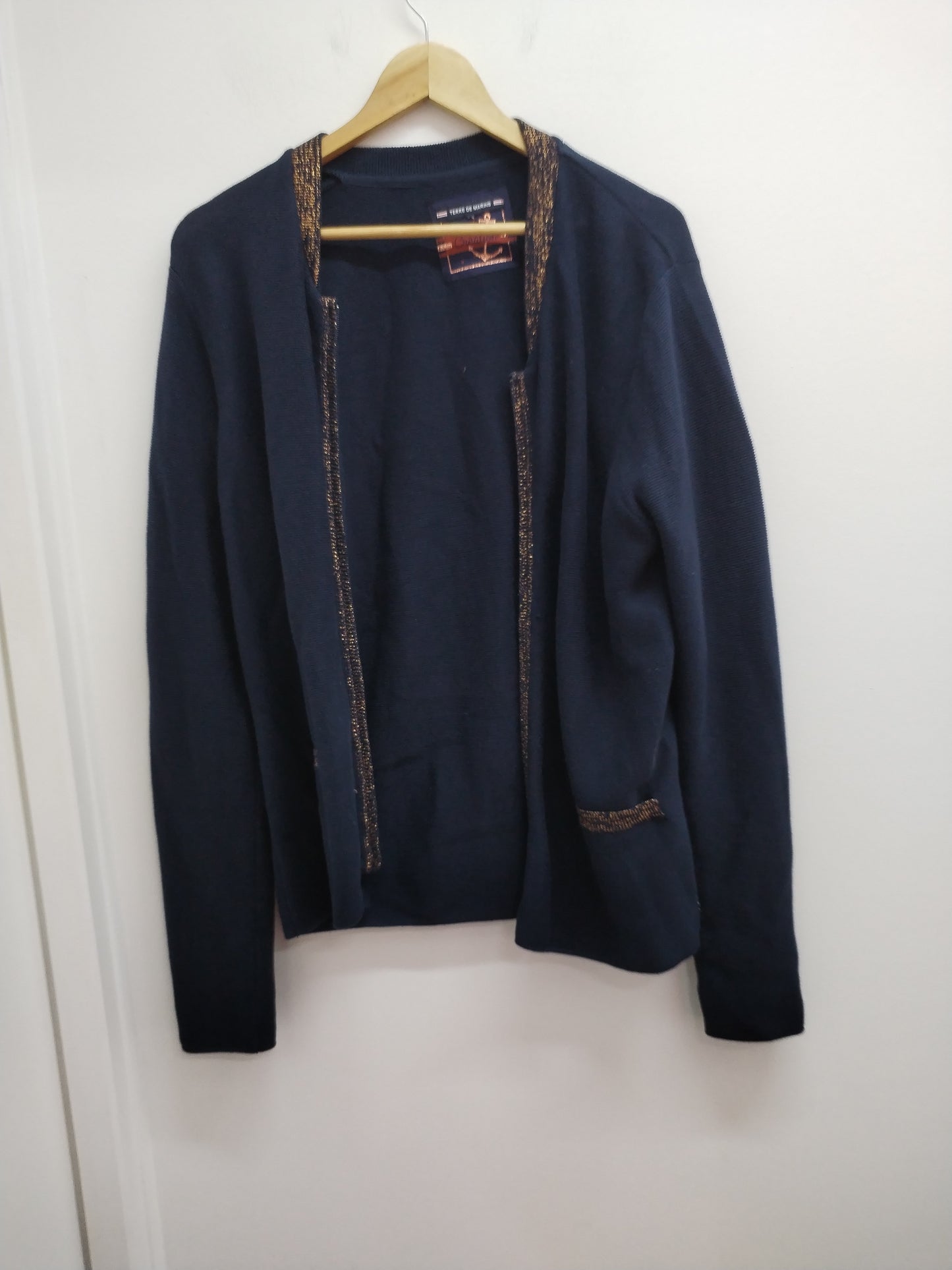 Gilet zippé Terre de Marins marine Taille XL