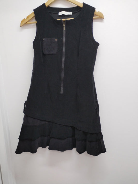 Robe sans manche Cache-Cache en velours noir Taille 36