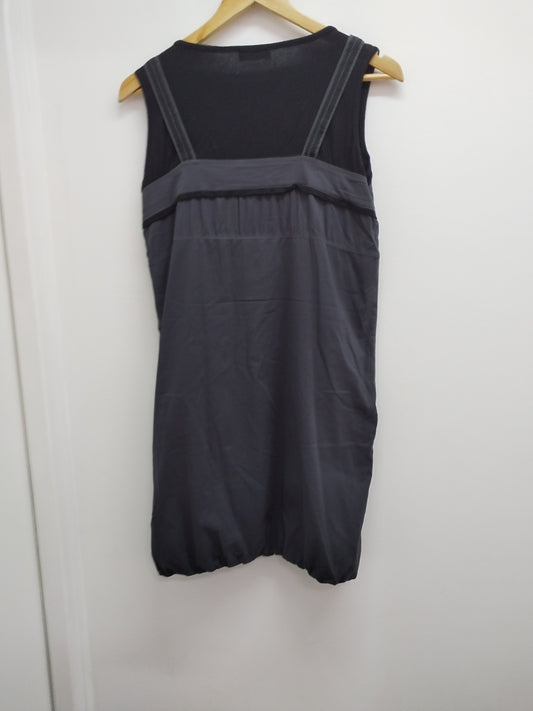 Robe sans manche Cache-Cache noire et grise Taille 42