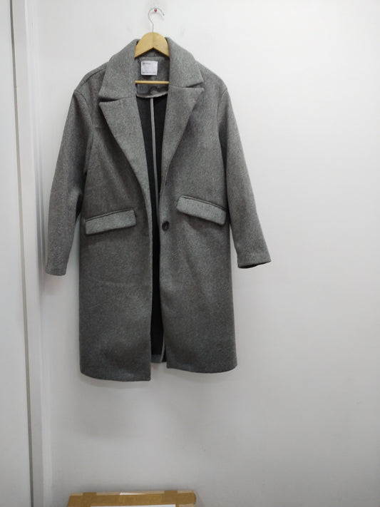 Manteau long Bershka gris clair Taille XS