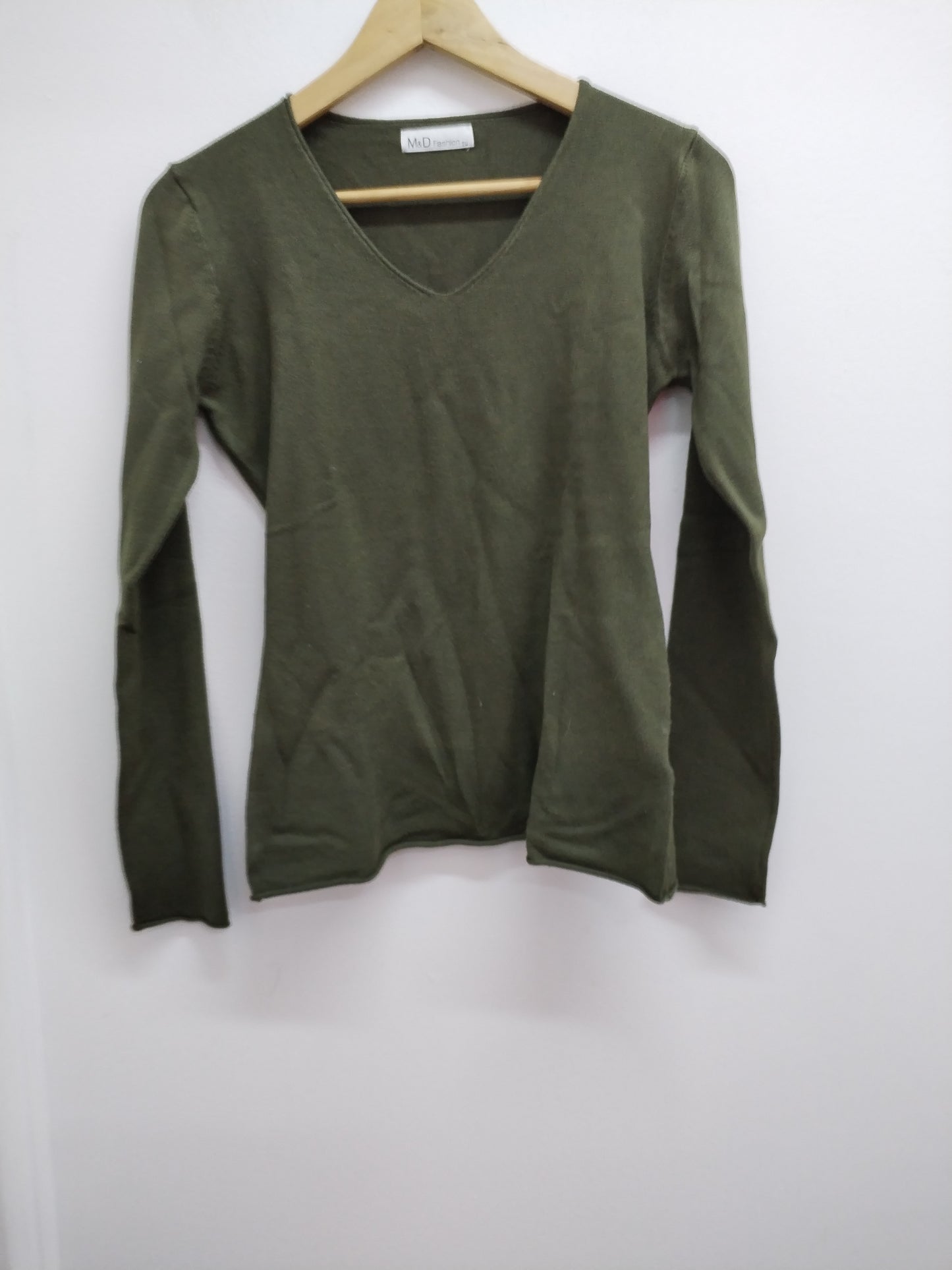 Pull fin M&D Fashion kaki Taille S