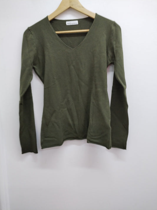Pull fin M&D Fashion kaki Taille S