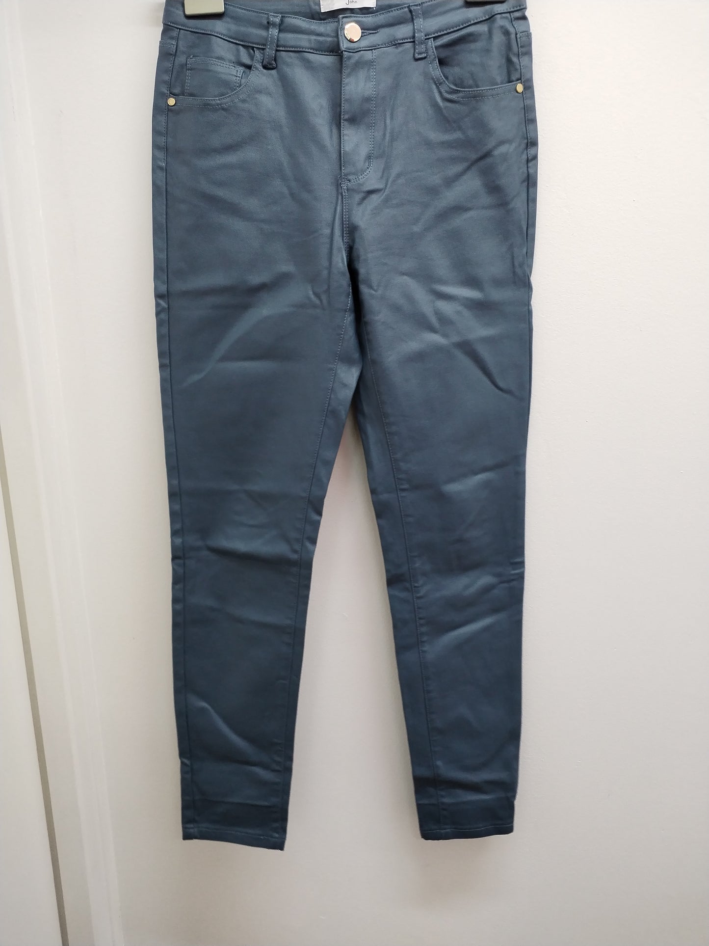 Jeans enduit Sarah John bleu gris Taille 38
