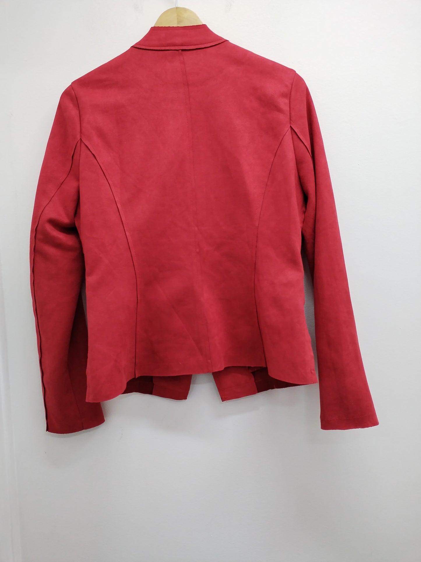 Veste H F effet daim rouge Taille L