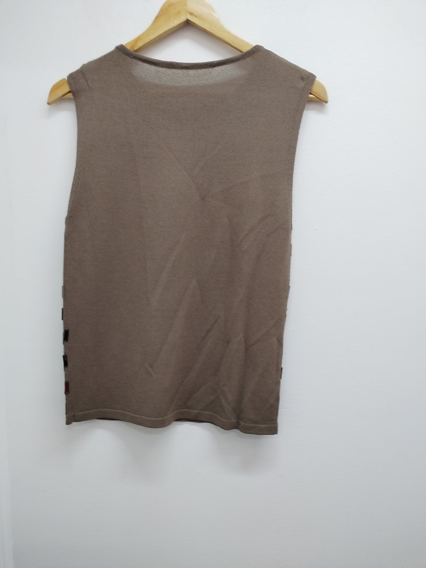 Débardeur marron avec strass Taille 42