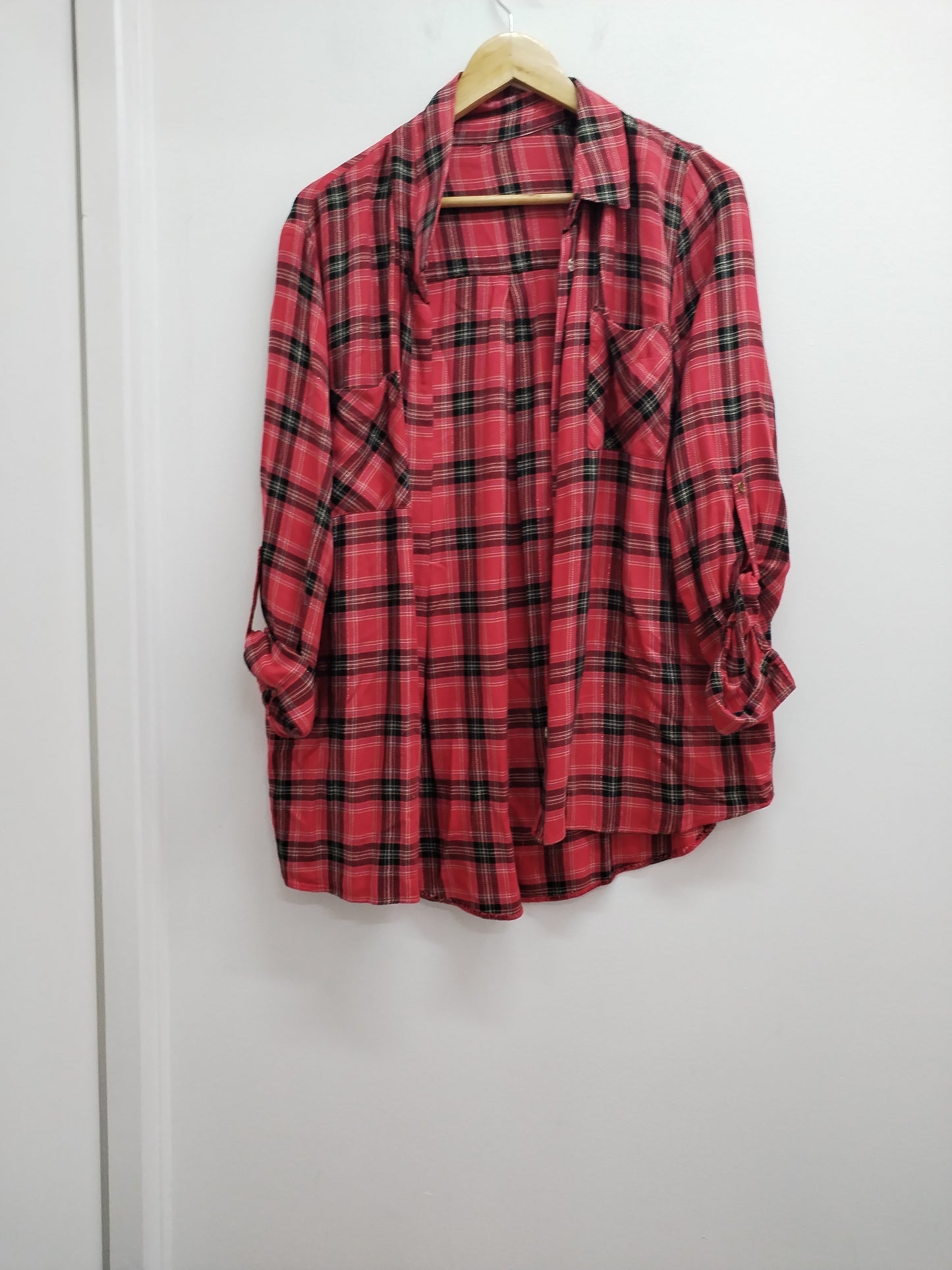 Chemise rouge à carreaux Taille XL