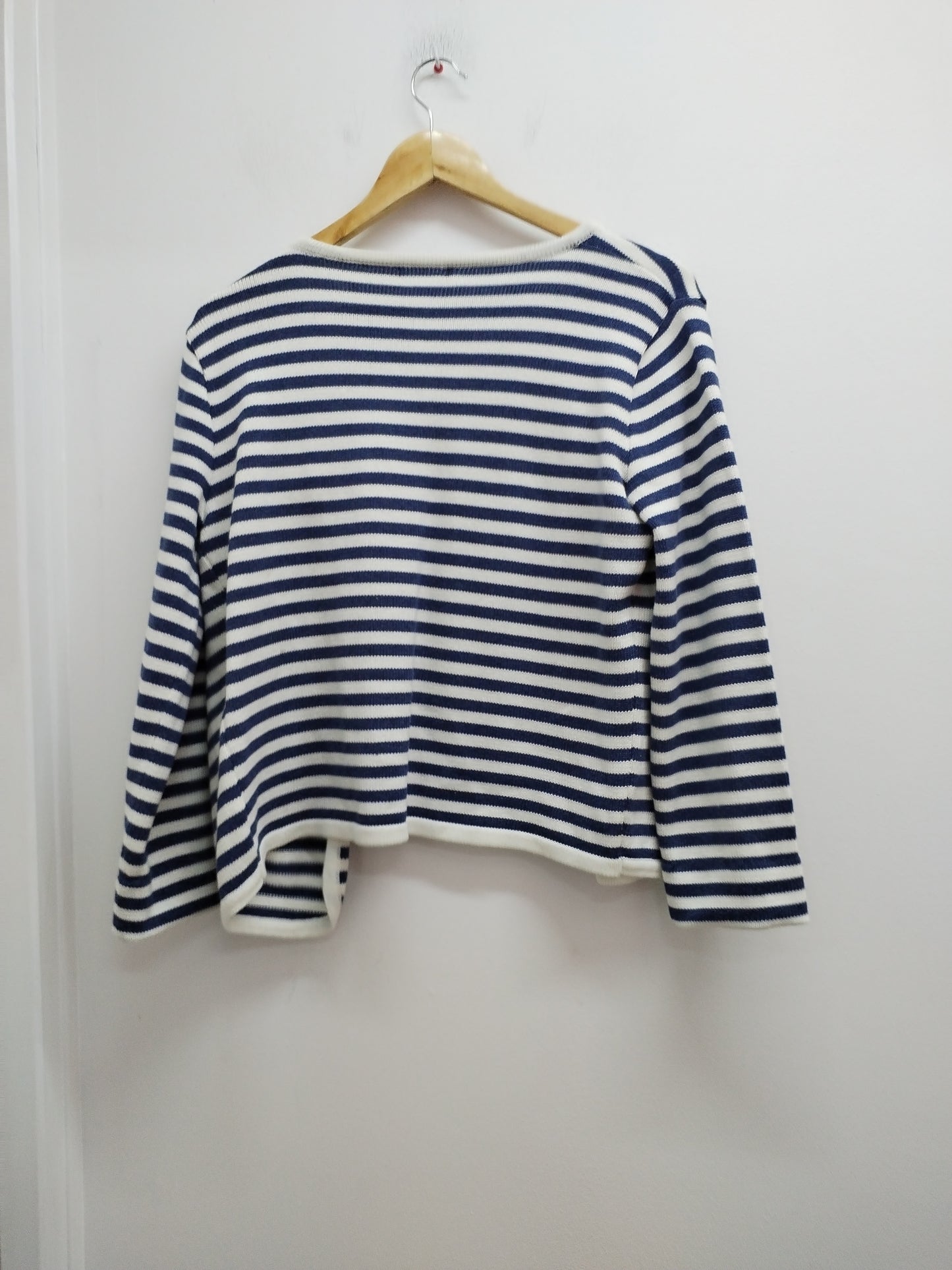 Gilet rayé blanc et bleu Taille M
