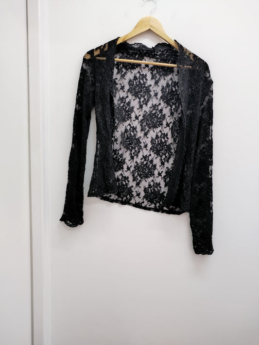 Tunique en dentelle noire Taille M