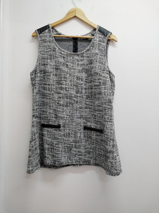 Tunique sans manche Kiabi argentée Taille 46