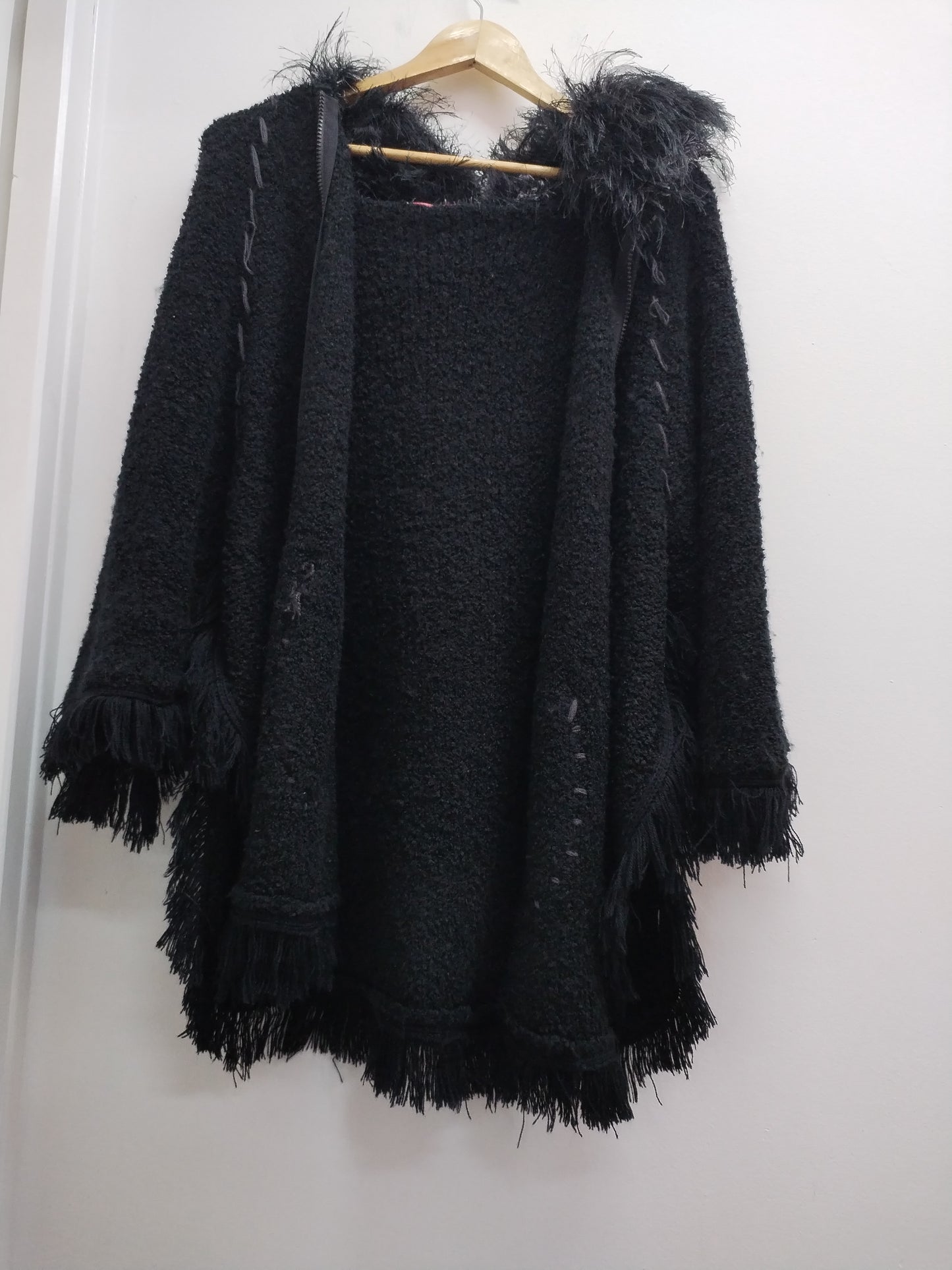Gilet zippé manches 3/4 Laetitia Rosa noir Taille XL/XXL