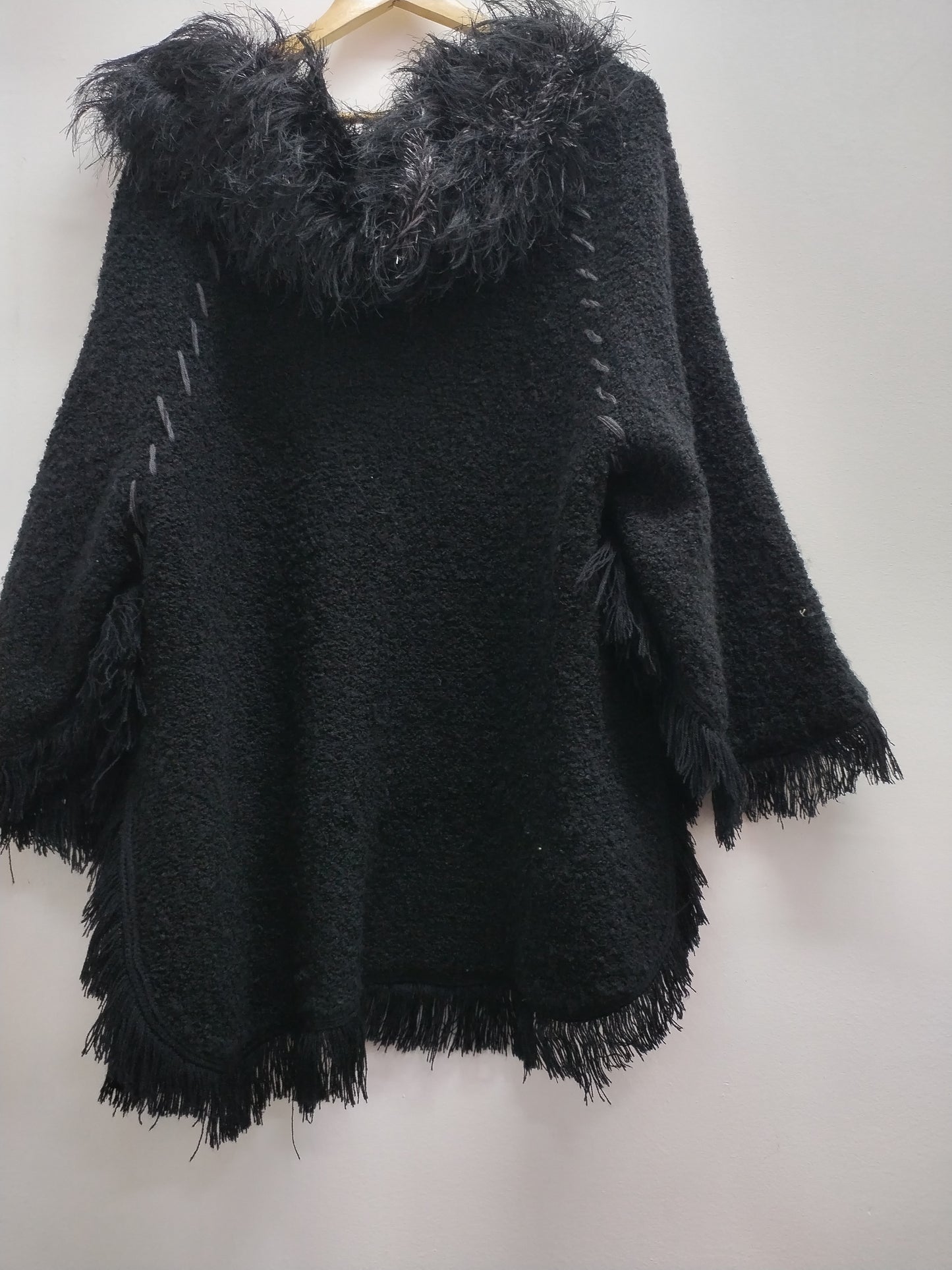Gilet zippé manches 3/4 Laetitia Rosa noir Taille XL/XXL