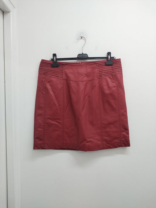 Jupe en similicuir Carnaby rouge Taille 44