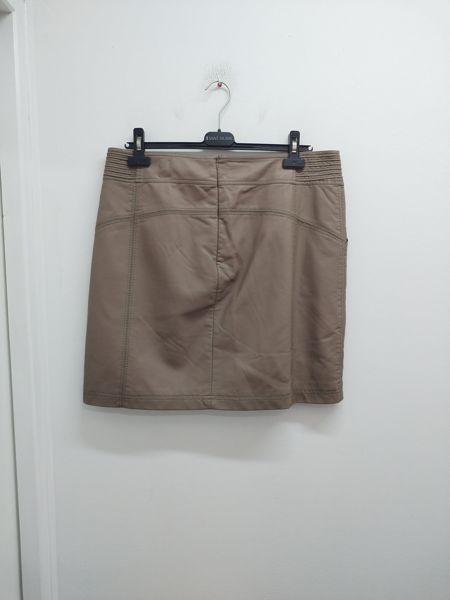 Jupe similicuir Carnaby beige Taille 44
