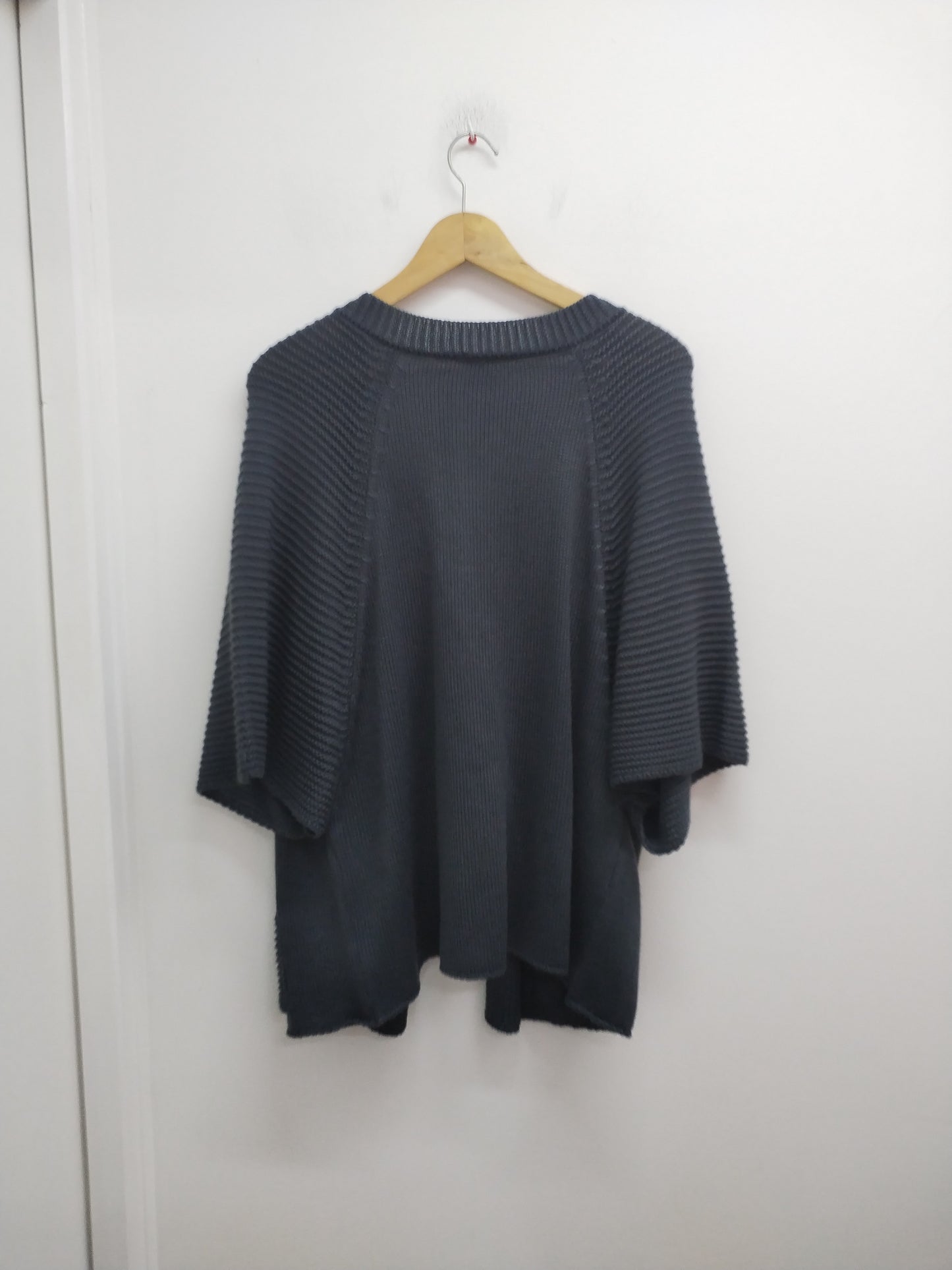 Gilet manches courtes Jacqueline Riu gris anthracite Taille XL