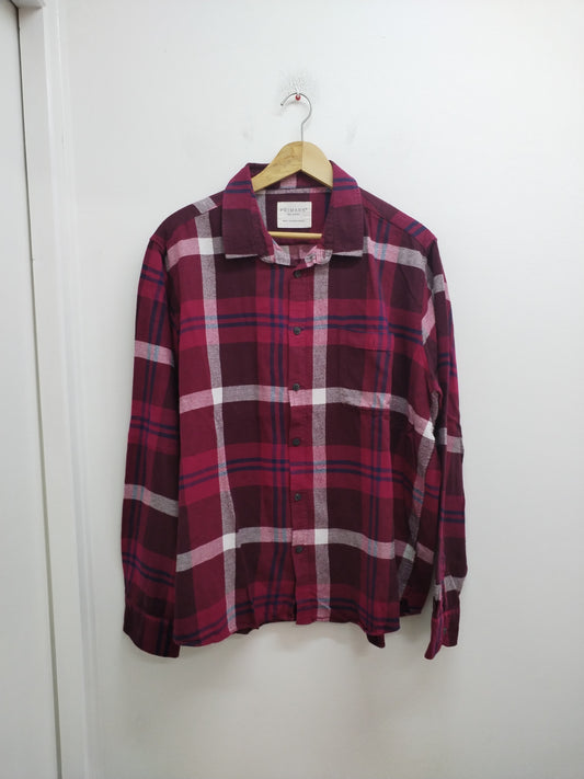 Chemise d'hiver Primark bordeaux à carreaux Taille XXL