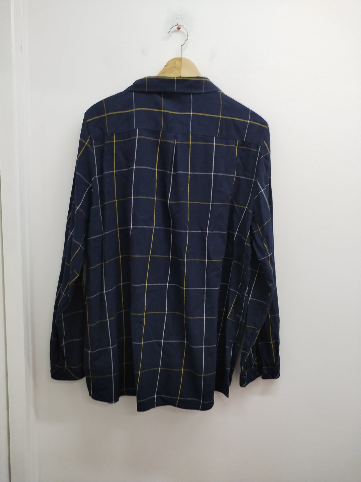 Chemise manches longues Terre de Marins marine à carreaux Taille XL