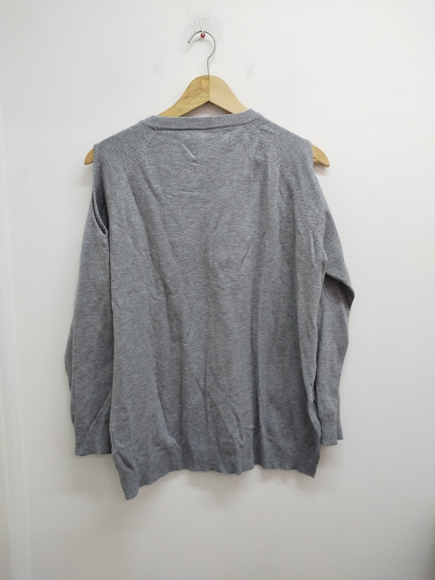 Pull CC Fashion gris avec perles Taille L/XL