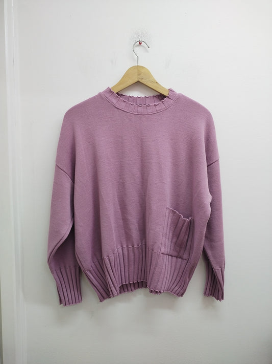 Pull La Fée Maraboutée vieux rose Taille XL
