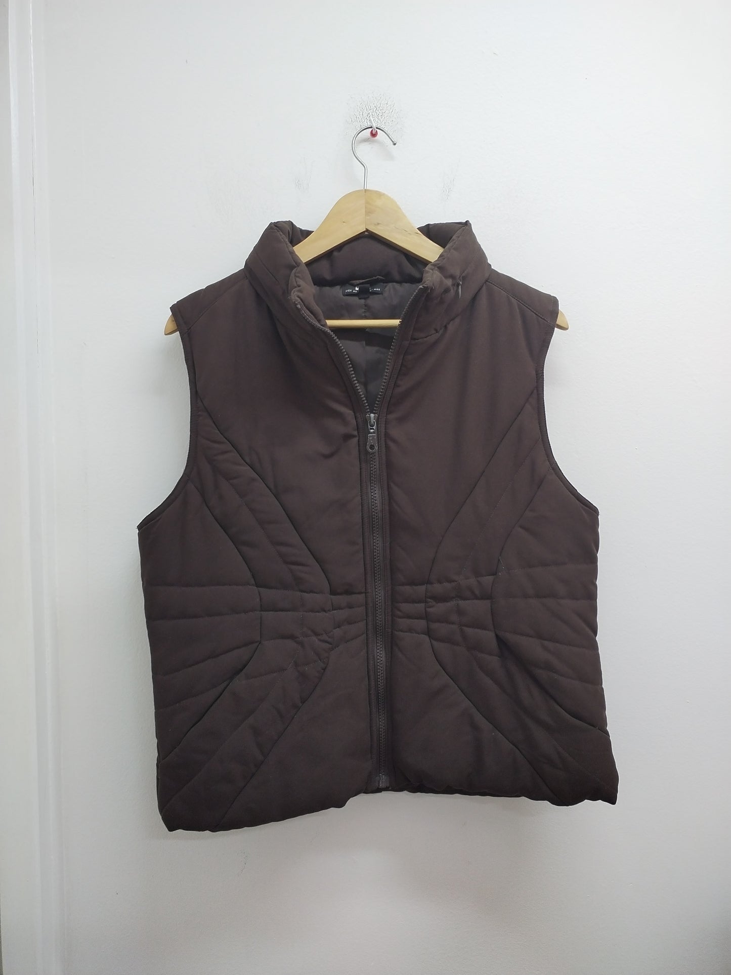 Doudoune sans manche Ici et Maintenant marron Taille L