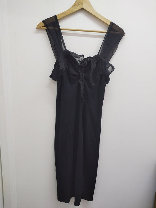 Robe à bretelles Orna Farho noire Taille M
