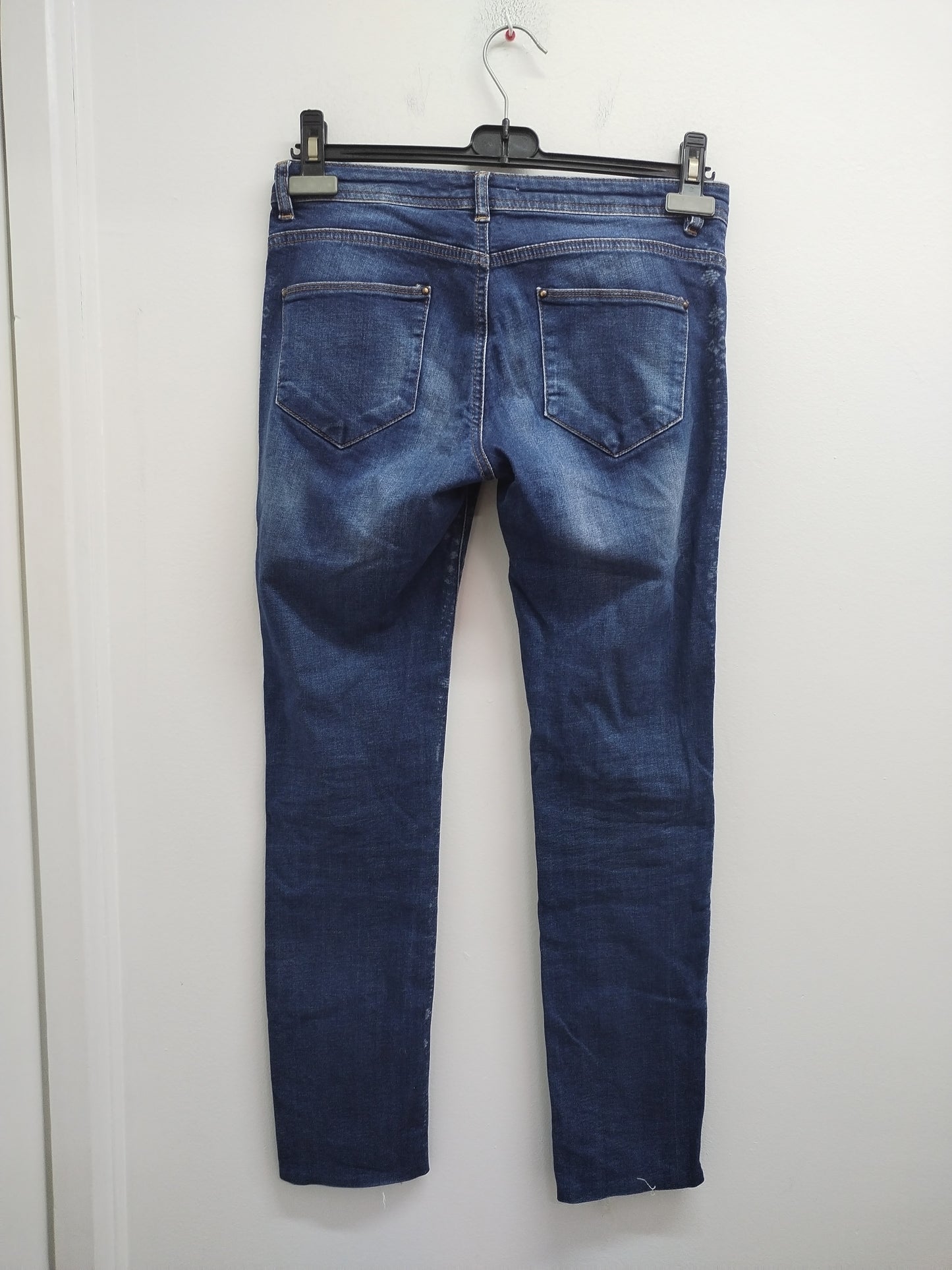 Jeans Camaïeu bleu avec motifs délavés Taille 36