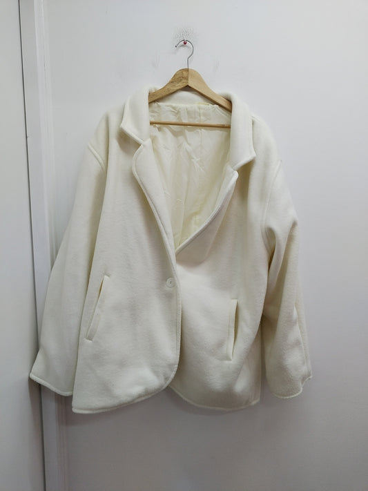Manteau polaire blanc cassé Taille 50