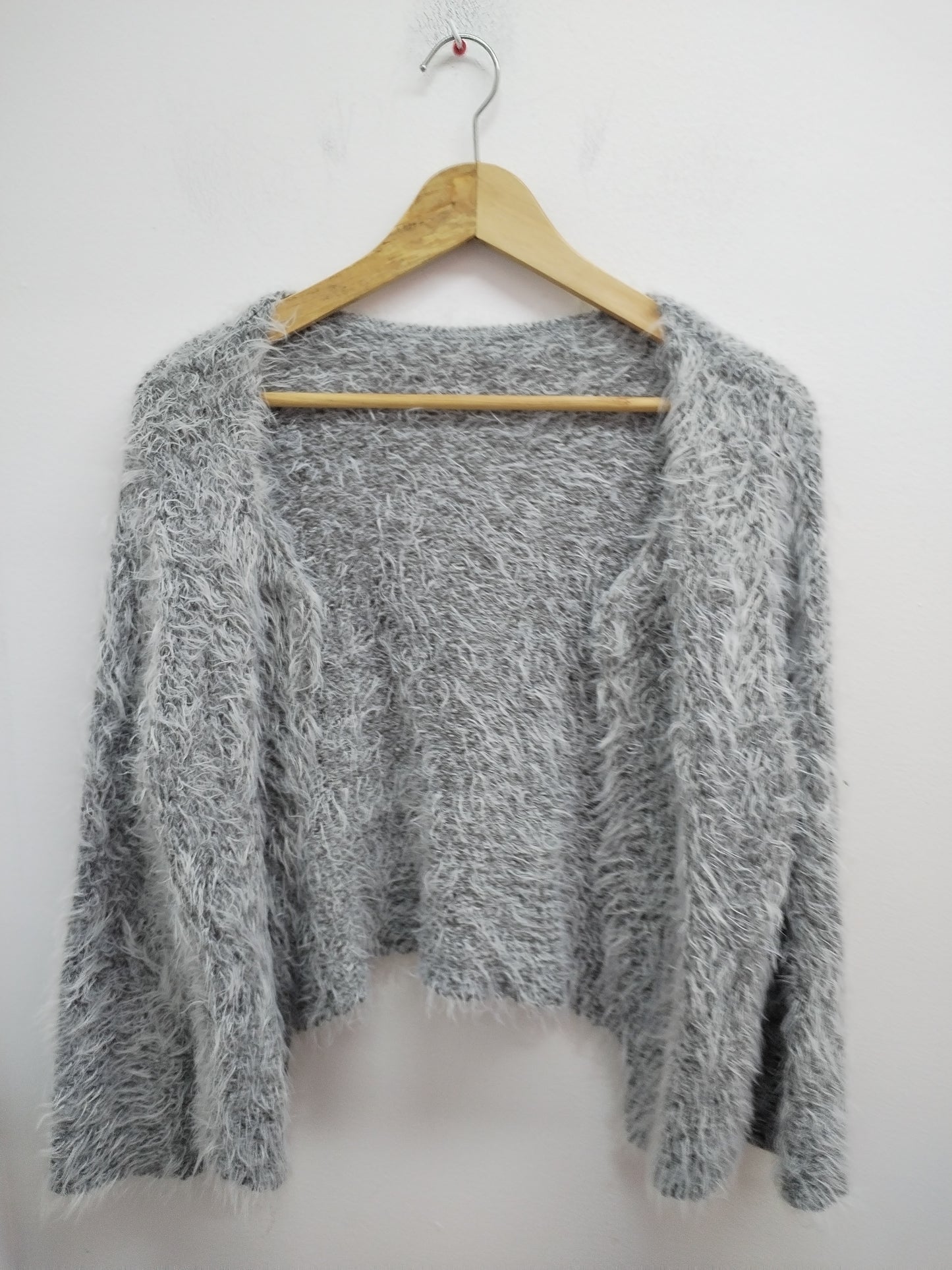 Gilet maille poilue gris Taille M/L