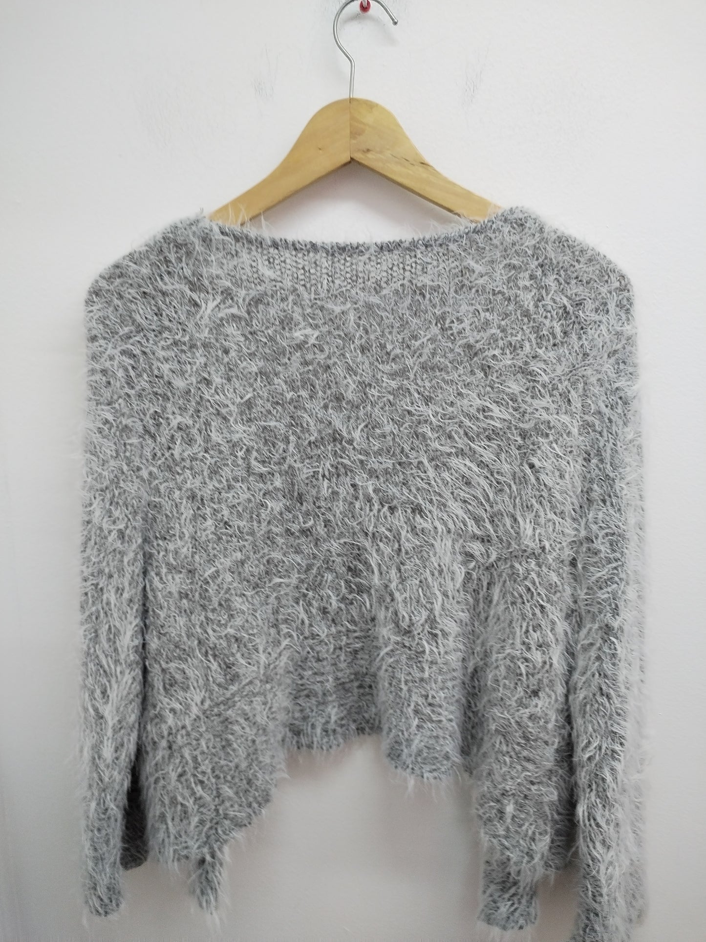 Gilet maille poilue gris Taille M/L