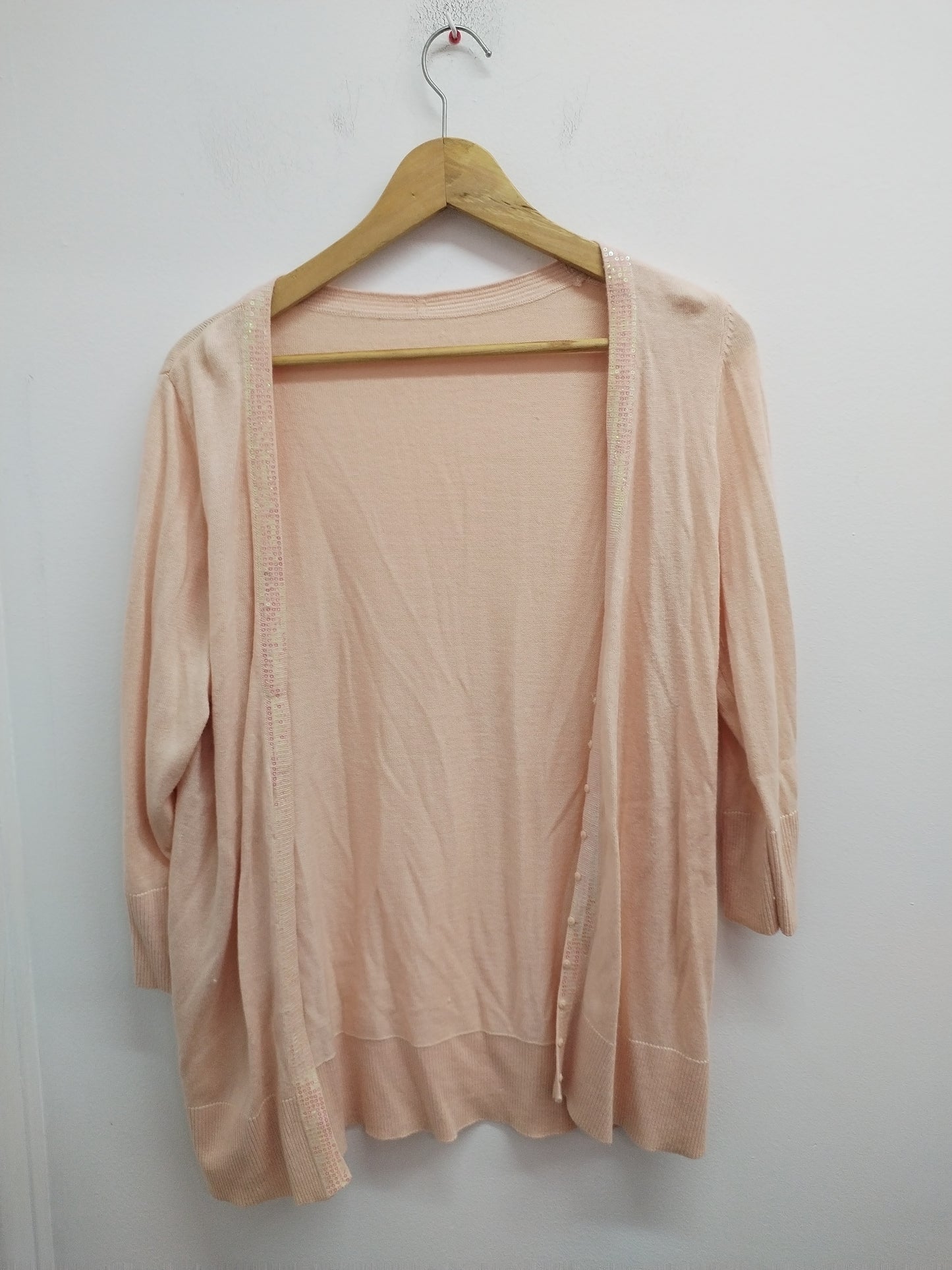 Gilet rose clair avec strass Taille L