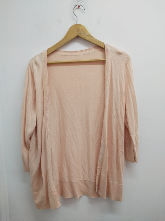 Gilet rose clair avec strass Taille L