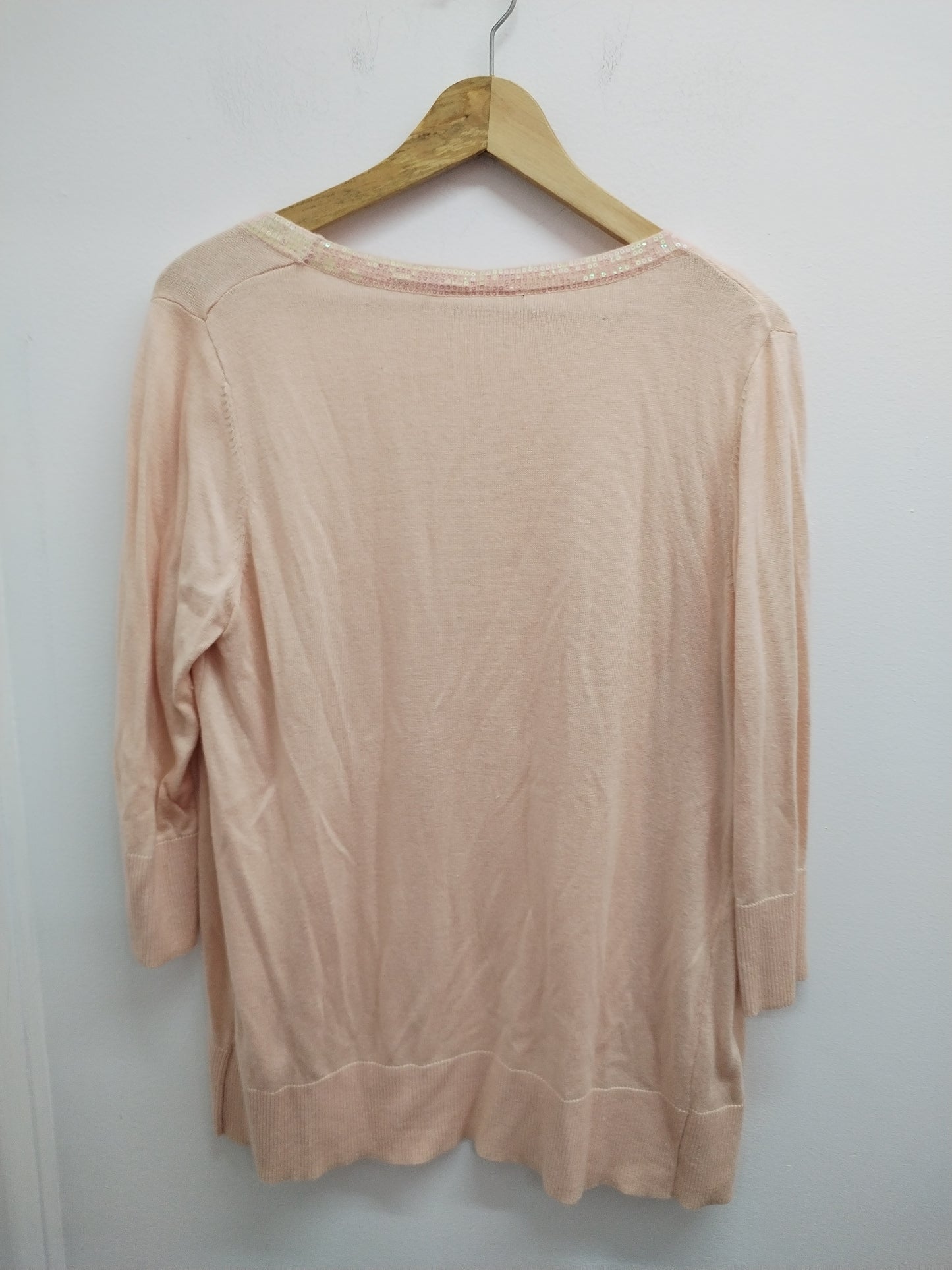 Gilet rose clair avec strass Taille L