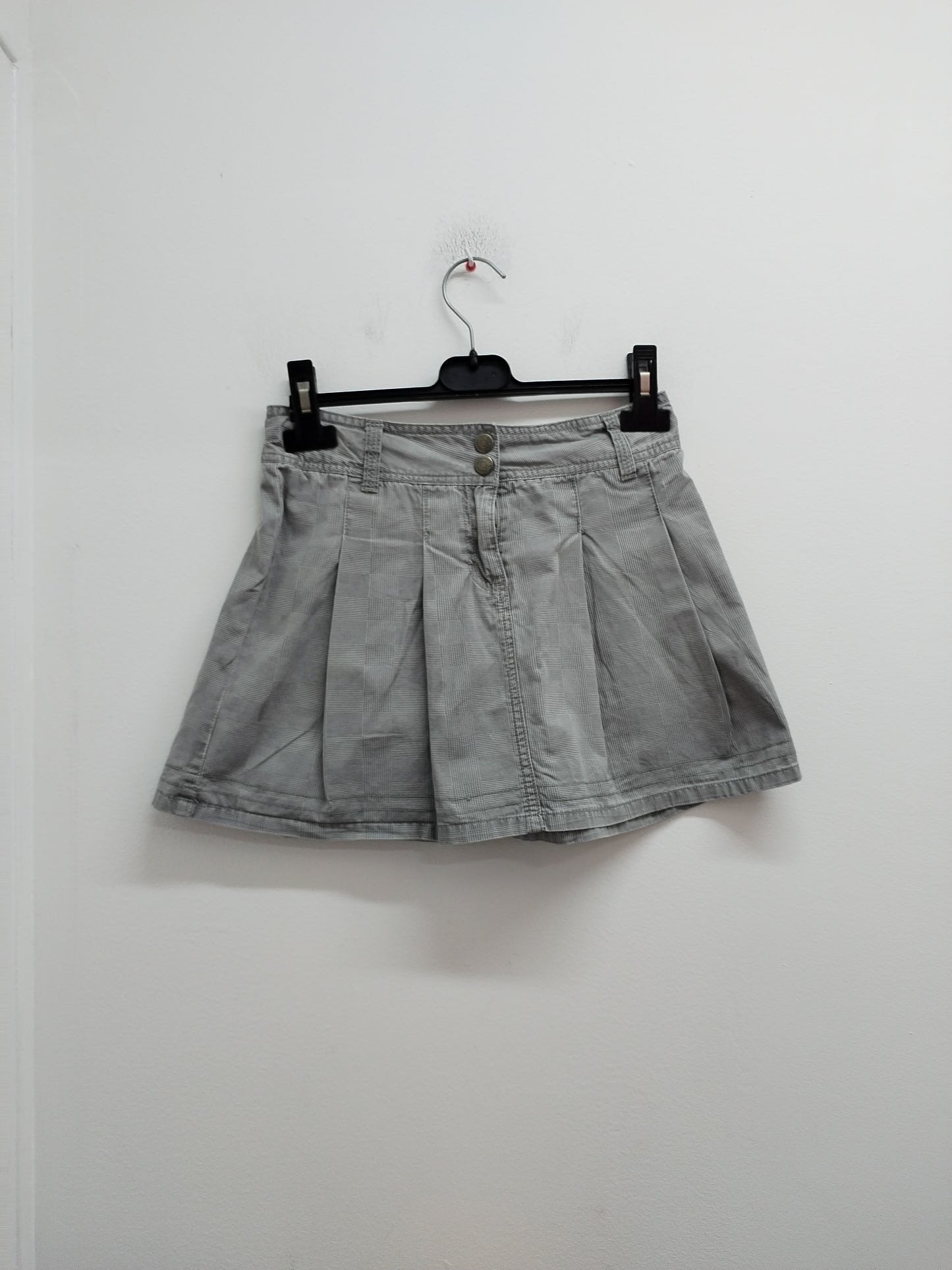 Jupe NKY grise à carreaux Taille 12 Ans