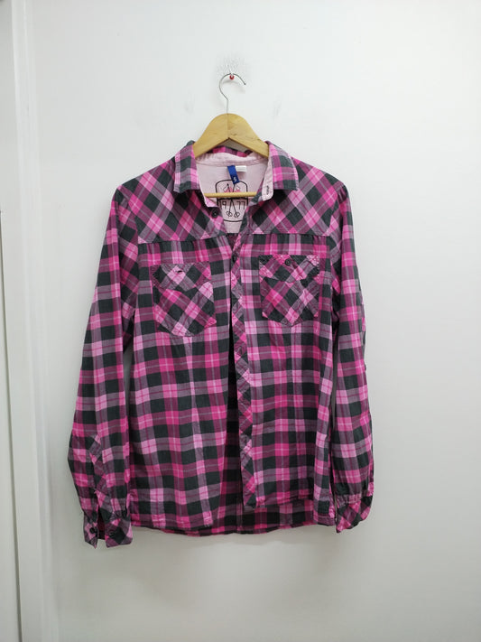 Chemise Divided rose à carreaux Taille S