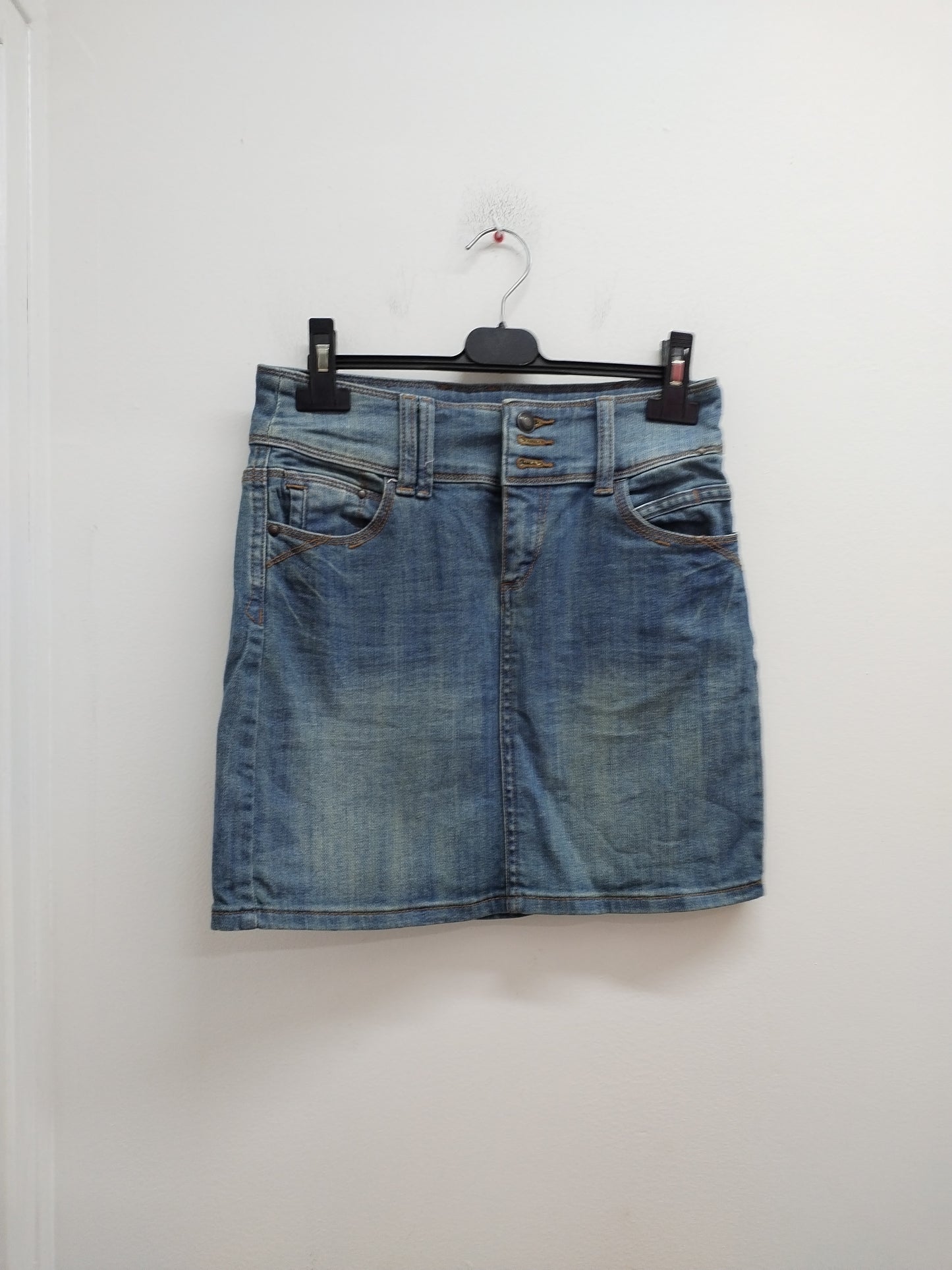 Jupe en jeans Cache-Cache bleu claire Taille 36