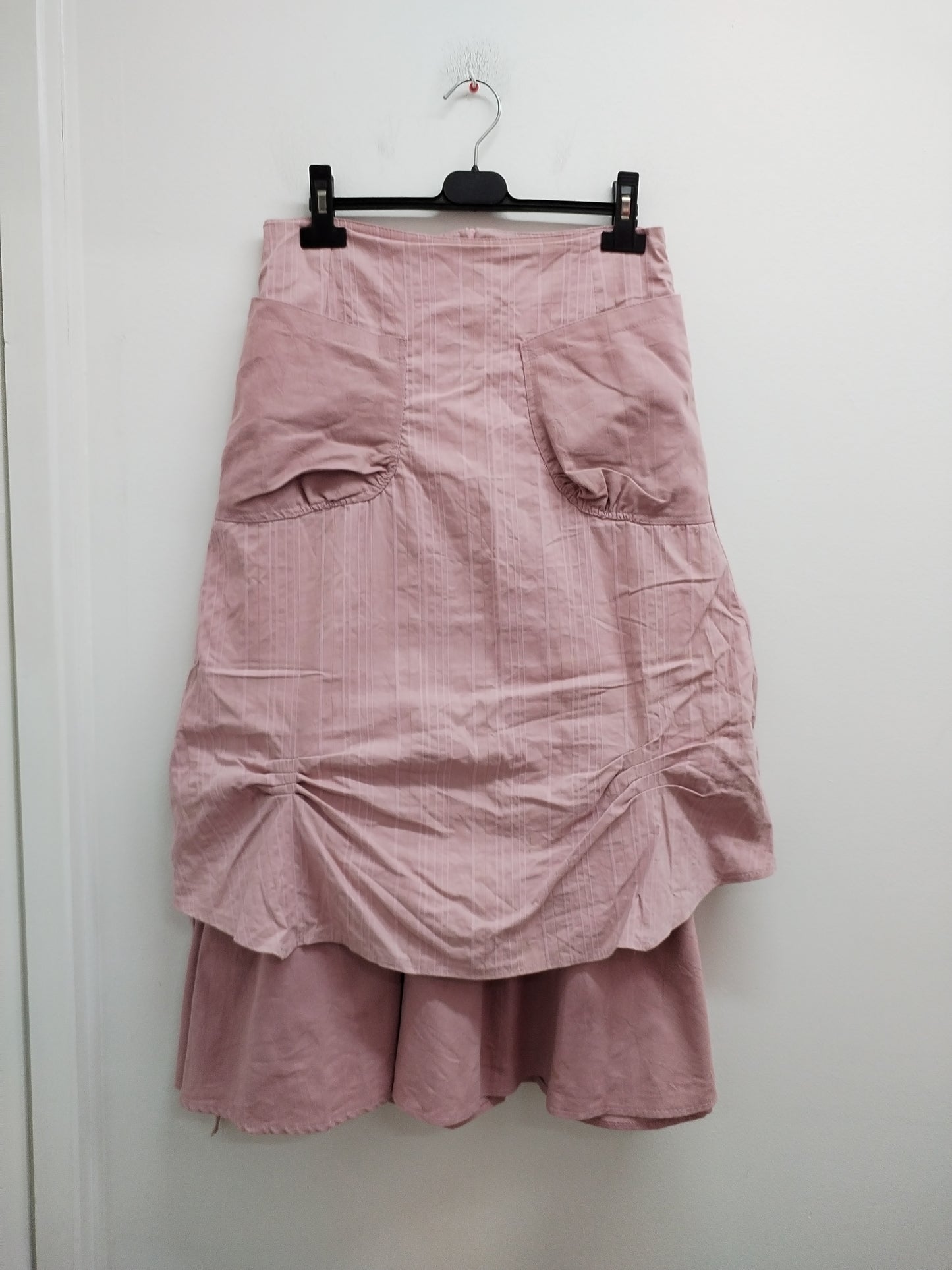 Jupe longue fantaisie vieux rose Taille 36