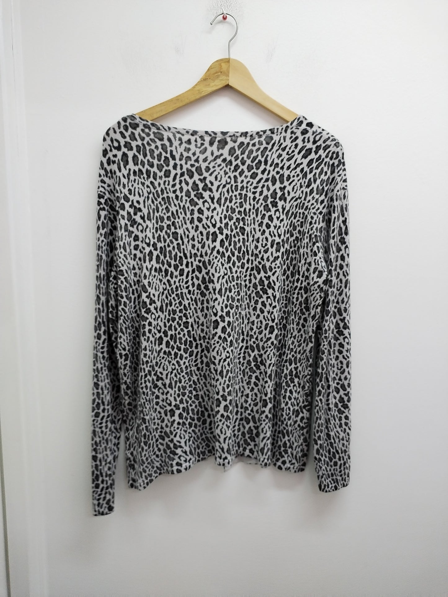 Gilet gris impression léopard Taille M