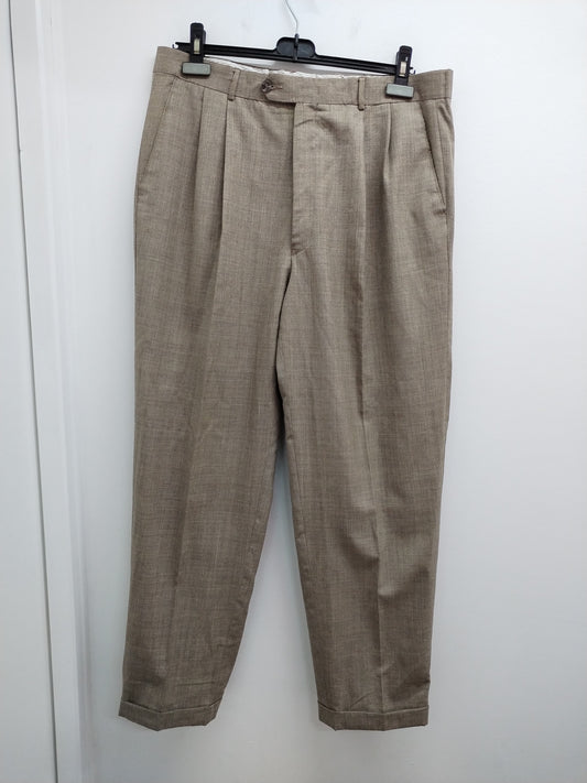 Pantalon de costume In Extenso beige chiné Taille 46