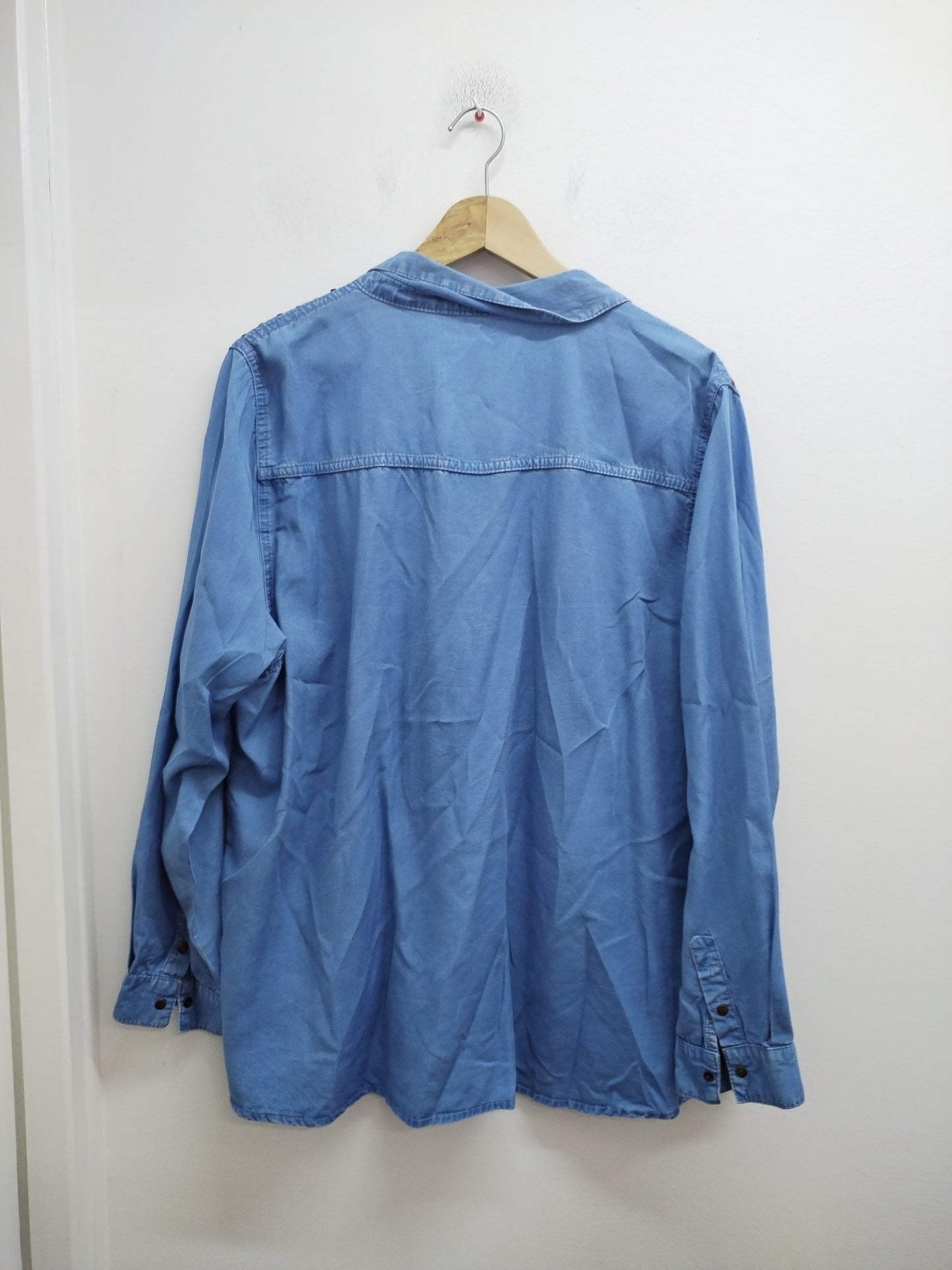 Chemise bleue jeans avec strass Taille 2XL