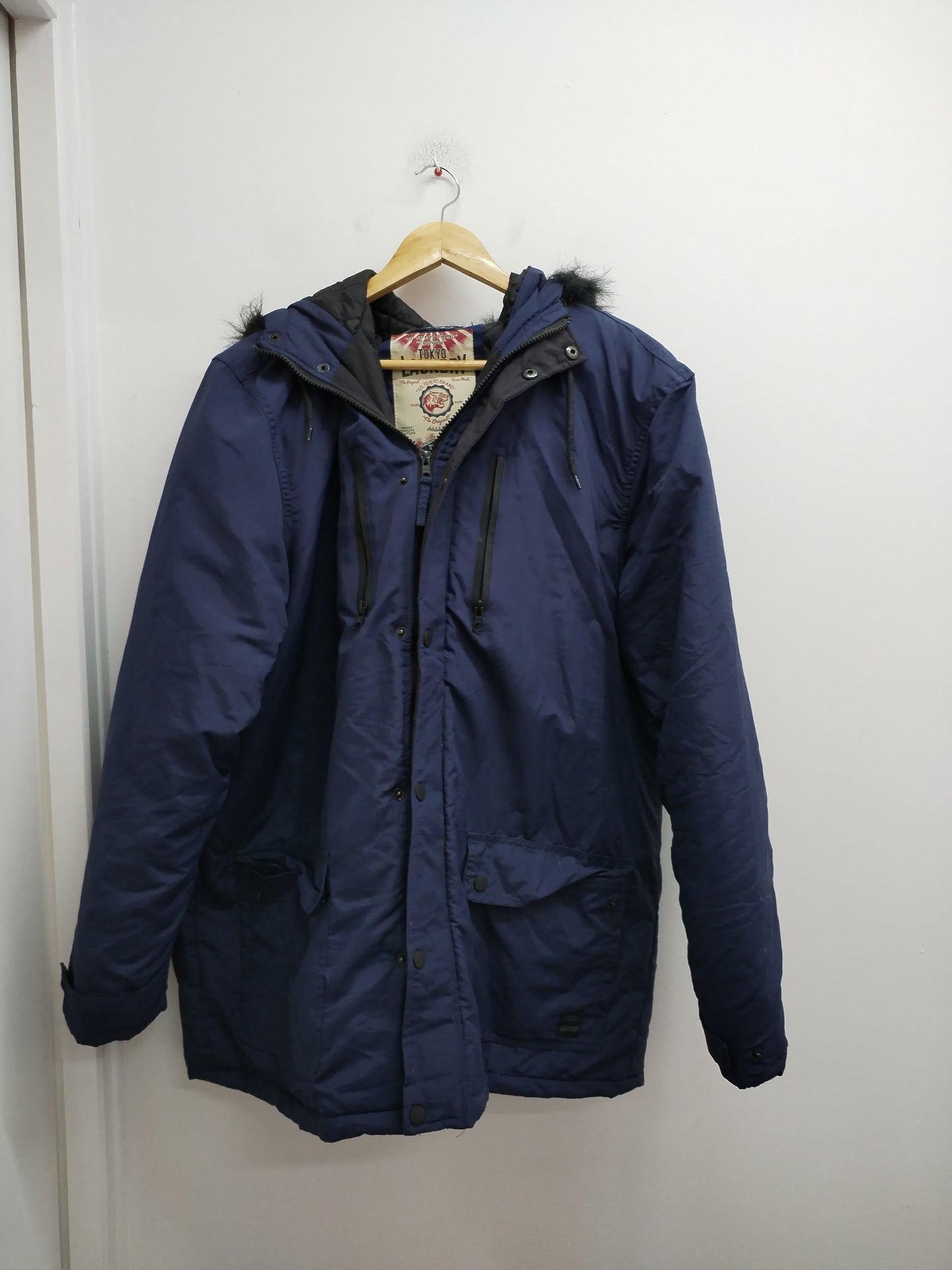 Manteau à capuche Tokyo Laundry bleu Taille XXL
