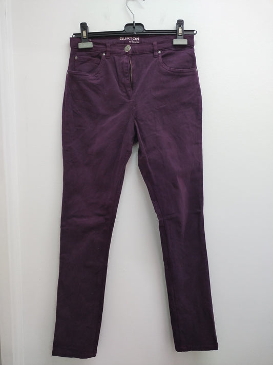 Jeans coupe droite Burton prune Taille 36