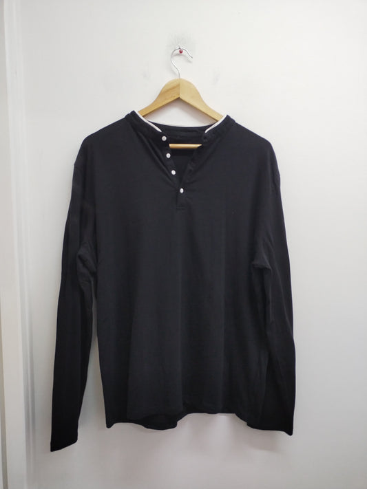 T-shirt manches longues noir Taille XL