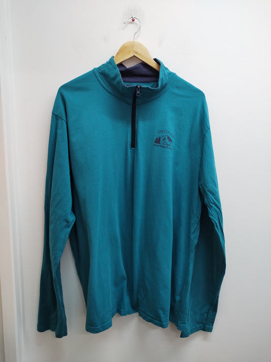 T-shirt manches longues avec fermeture Atlas For Men turquoise Taille 3XL