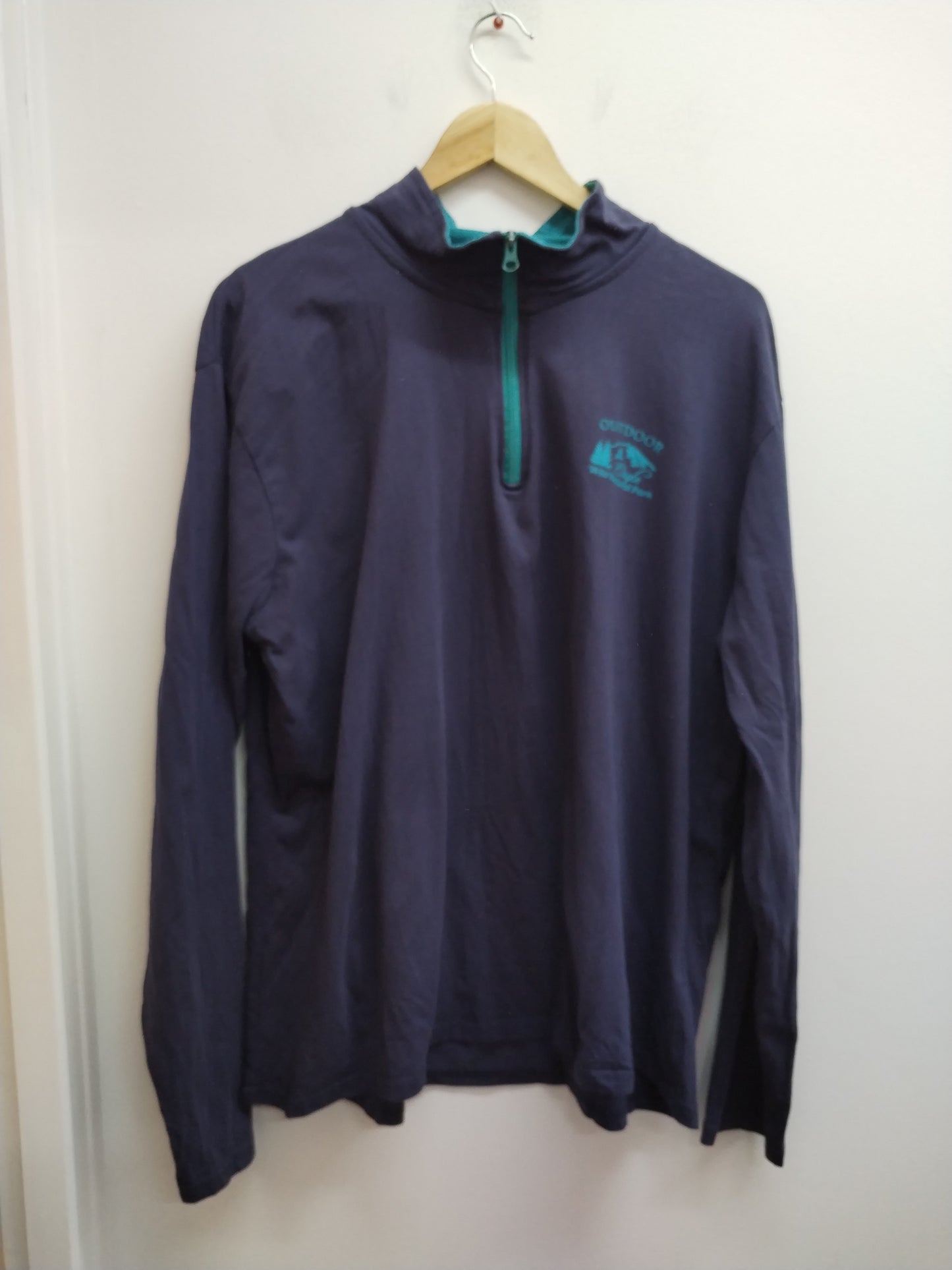 T-shirt manches longues avec fermeture Atlas For Men marine Taille 3XL