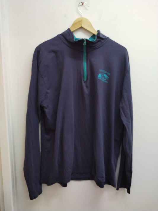 T-shirt manches longues avec fermeture Atlas For Men marine Taille 3XL