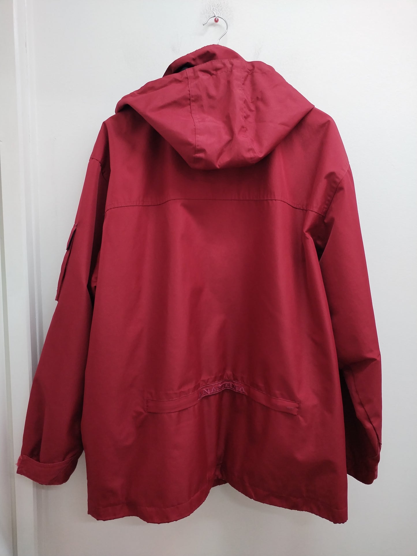 Manteau imperméable doublé avec capuche Anapurna rouge Taille M