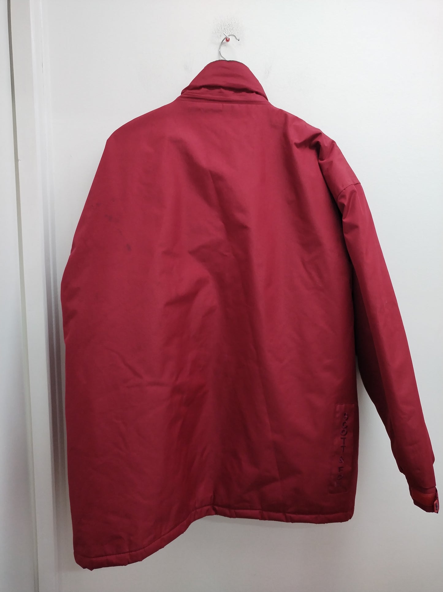 Manteau imperméable doublé polaire Scott & Fox rouge Taille XXL