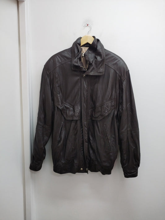 Blouson en cuir D'enver marron Taille 2XL